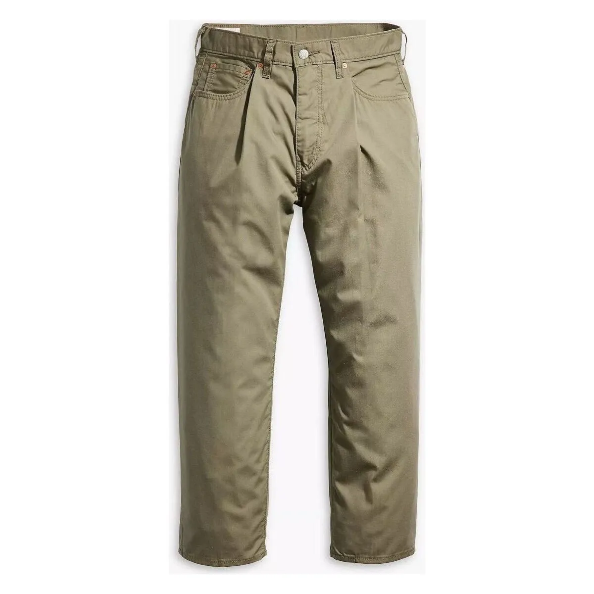 39957 0009  STAY LOOSE PLEATED CROPSMOKEY OLIVE
