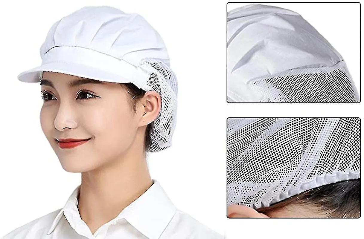 4PCS CHEF HATS  COCINA COCINA REDES PARA EL CABELLO TAPAS DE SERVICIO DE ALIMENTOS PARA ADULTOS TW