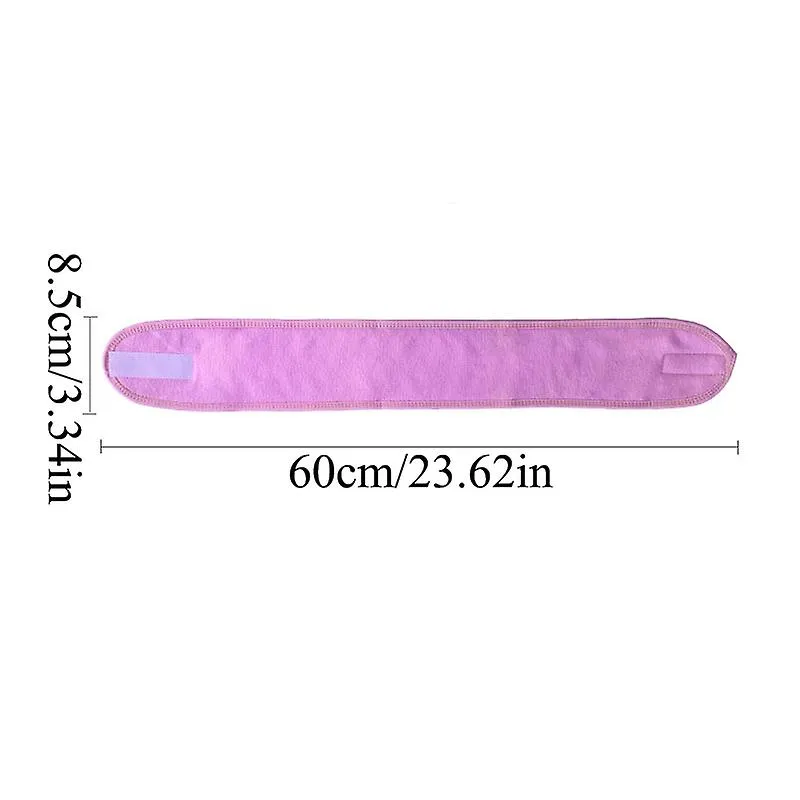 Adjustable Makeup Hairband Wide Toweling Hair Wrap Shower Cap Stretch Head Band Women Solid Headband Spa Facial Hair Accessories