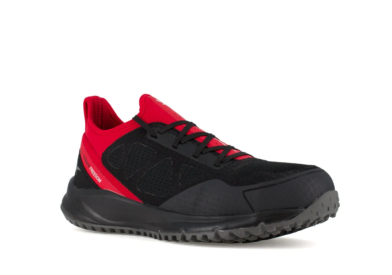 ALL TERRAIN STEELTOE ATHLETIC WORK SHOE BLACK/RED