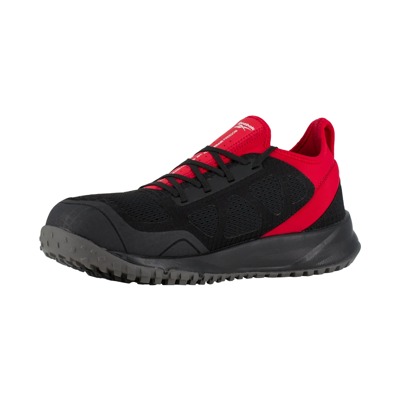 ALL TERRAIN STEELTOE ATHLETIC WORK SHOE BLACK/RED