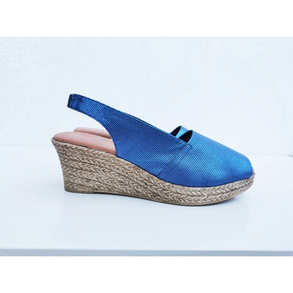 Alpargata de piel 3900 sandals cuña baja