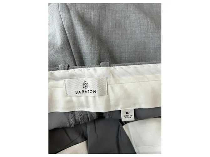 Autre Marque BABATON Pantalón T.US 10 poliéster Gris 