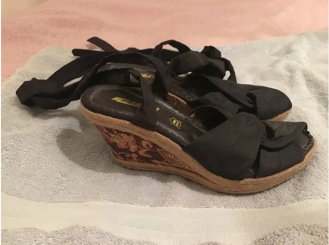 Autre Marque Sandalias de abeja mosca Marrón oscuro 