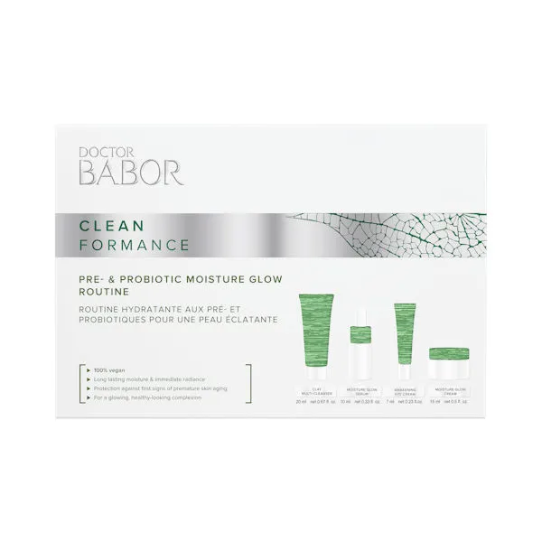 BABOR CLEANFORMANCE PRE&PROBIOTIC MOISTURE GLOW ROUTINE SET
