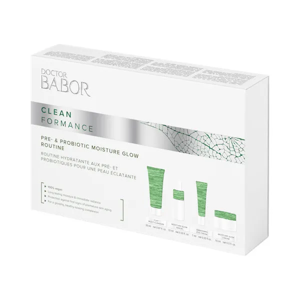 BABOR CLEANFORMANCE PRE&PROBIOTIC MOISTURE GLOW ROUTINE SET