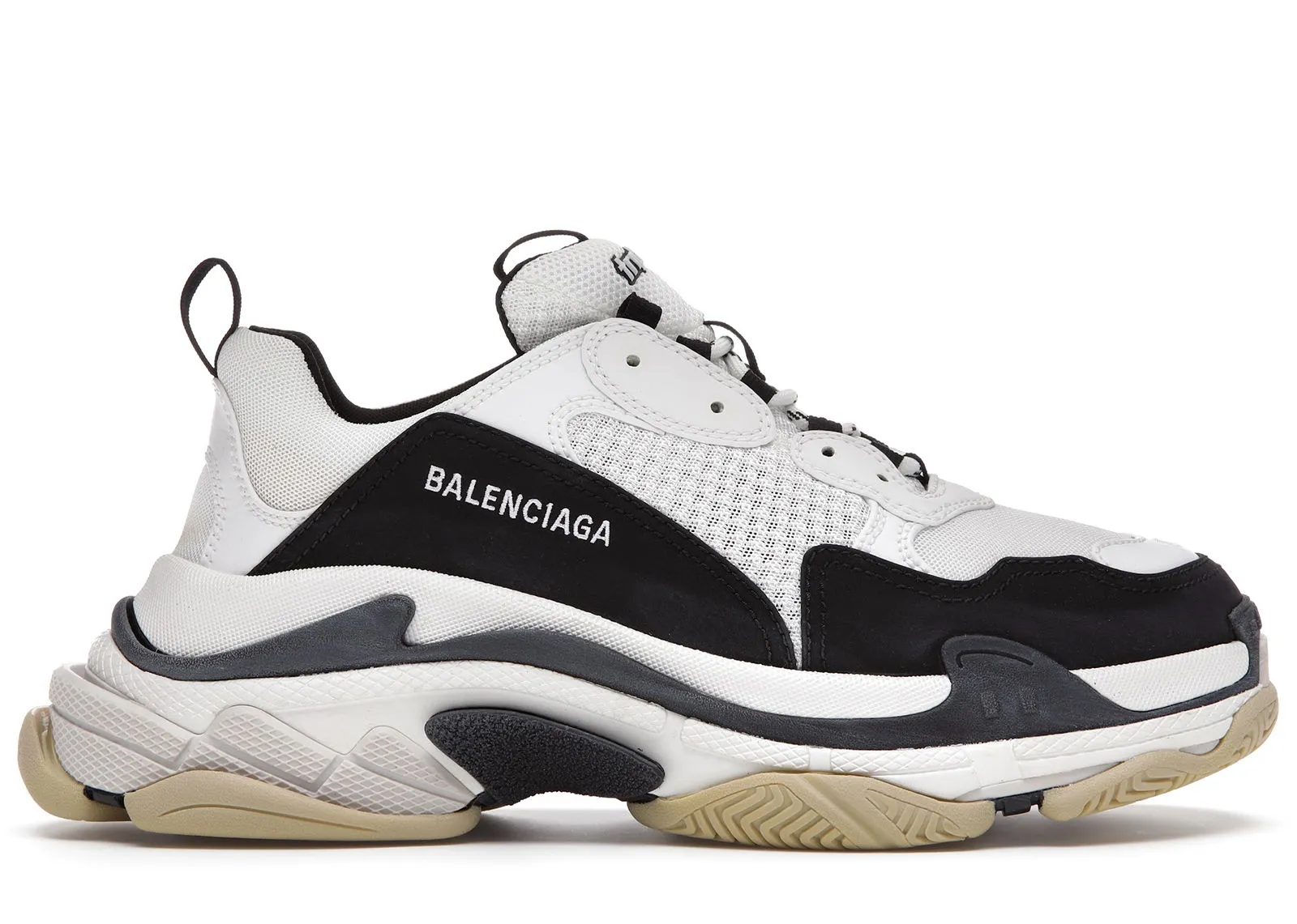 Balenciaga Triple S White Black