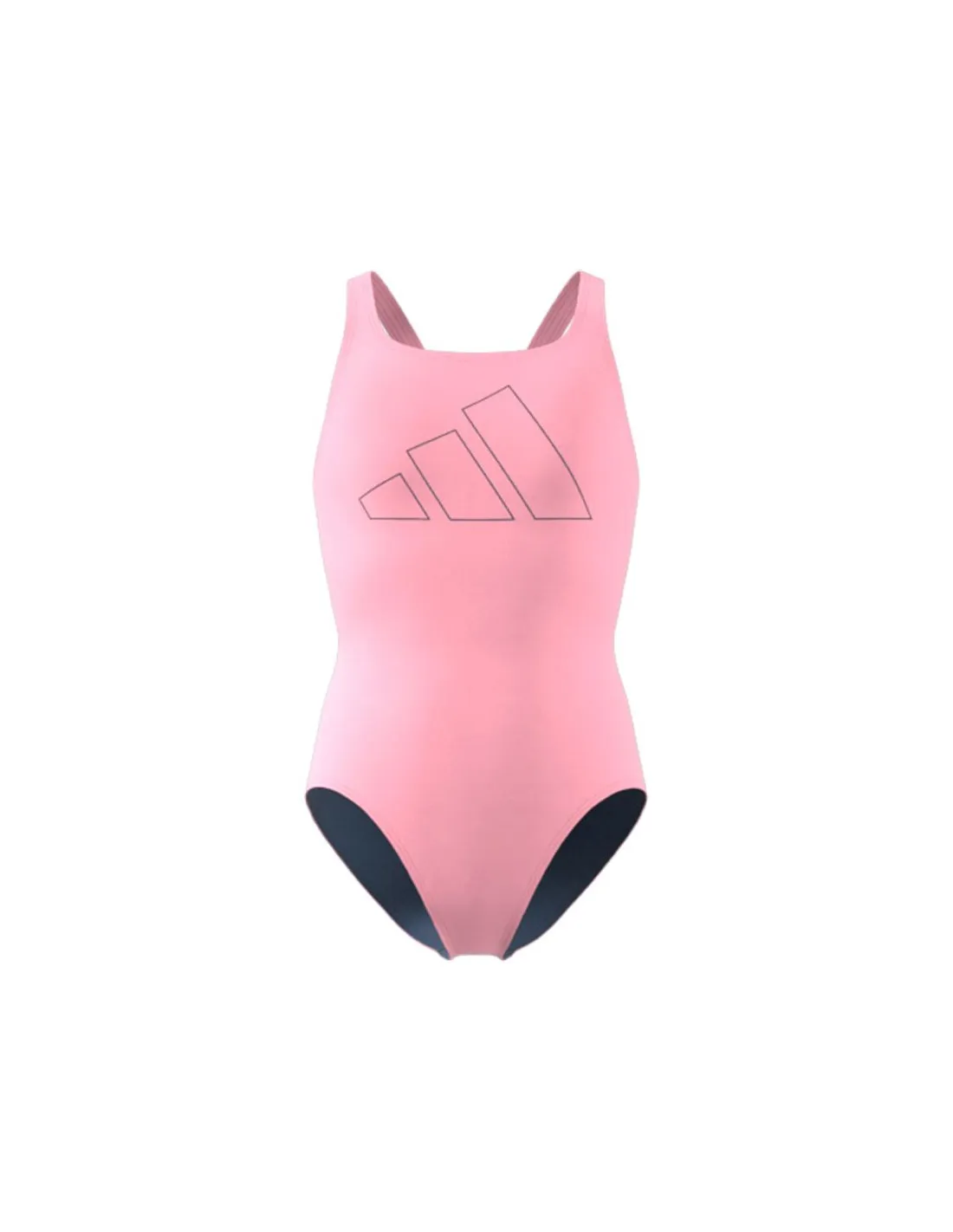 Bañador de Natación adidas Performance Big Bars Swimsuit Niña Rosa