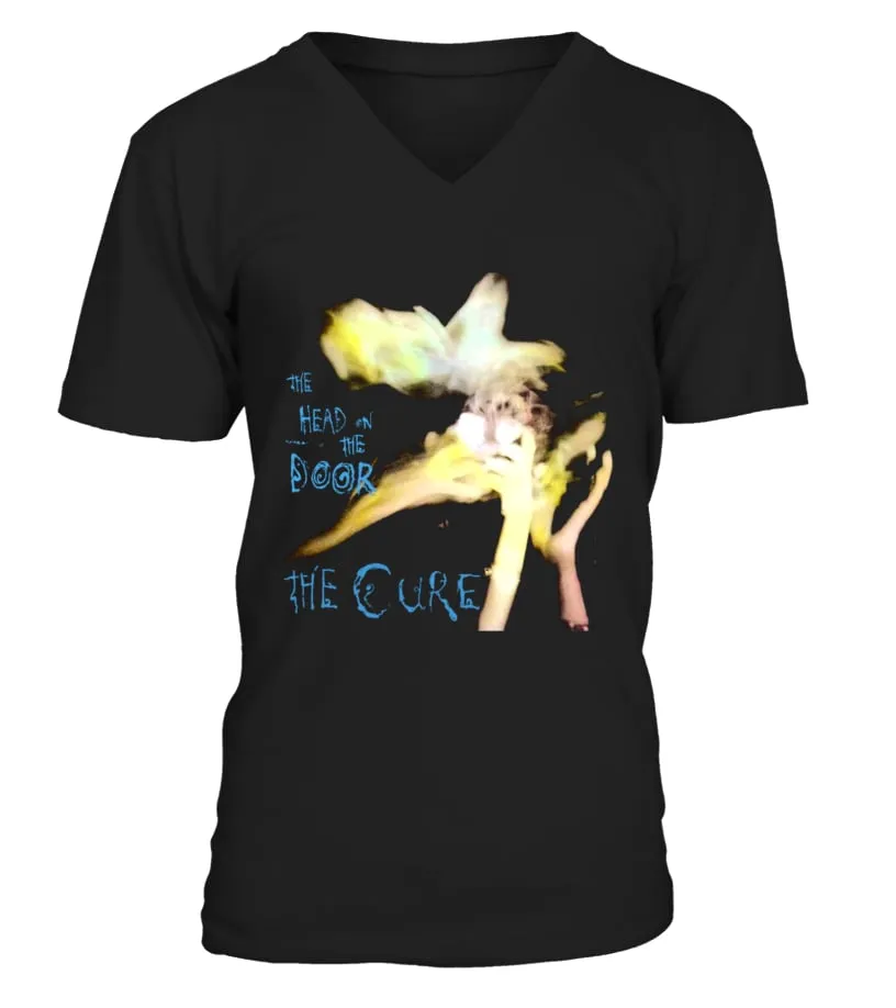 BBRB023BK. THE CURE  THE HEAD ON THE DOOR CAMISETA CUELLO EN V UNISEX