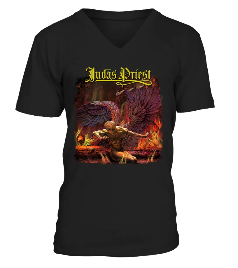 BBRB125BK. JUDAS PRIEST  SAD WINGS OF DESTINY CAMISETA CUELLO EN V UNISEX