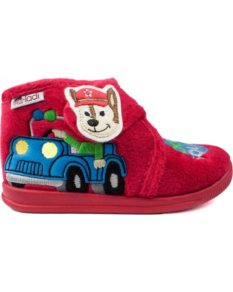 BEBé DE NIñO VULLADI ZAPATILLAS CASA VULLADI NINO DOG SQUAD ROJO