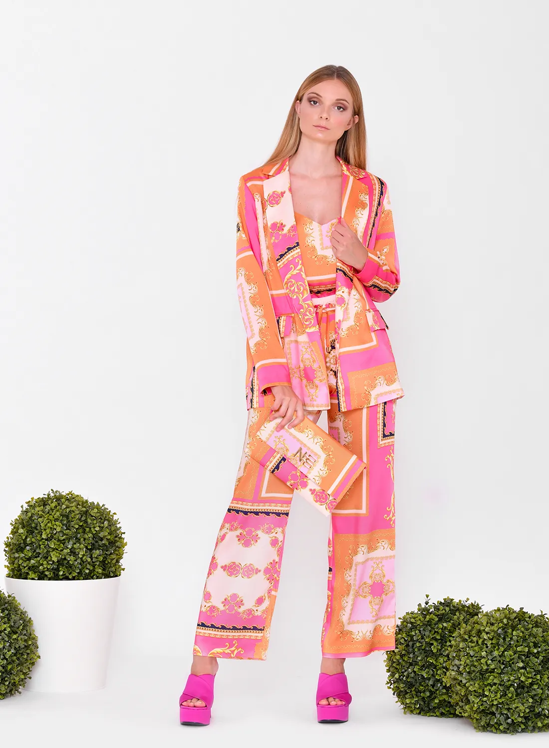 Blazer estampada para invitadas