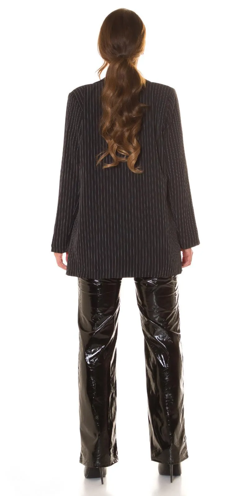 Blazer oversize de moda negro