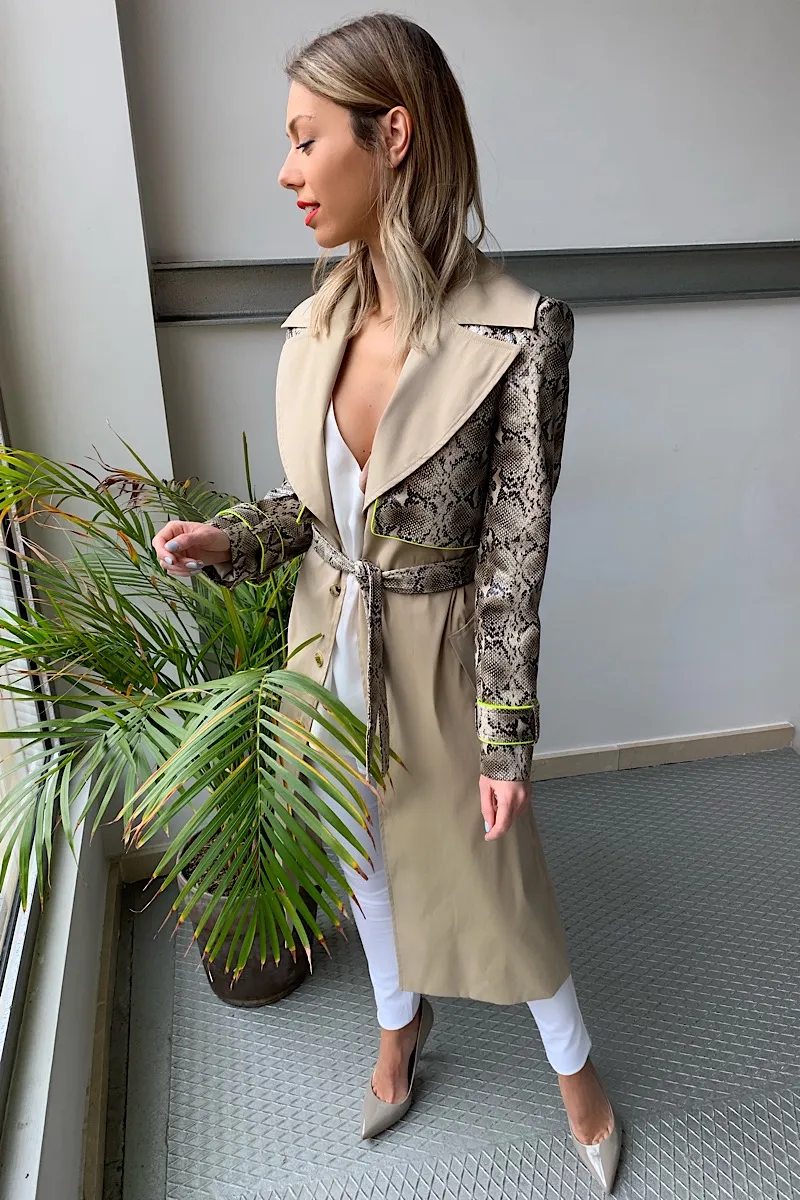 Blusa Combinada Tejido Satinado