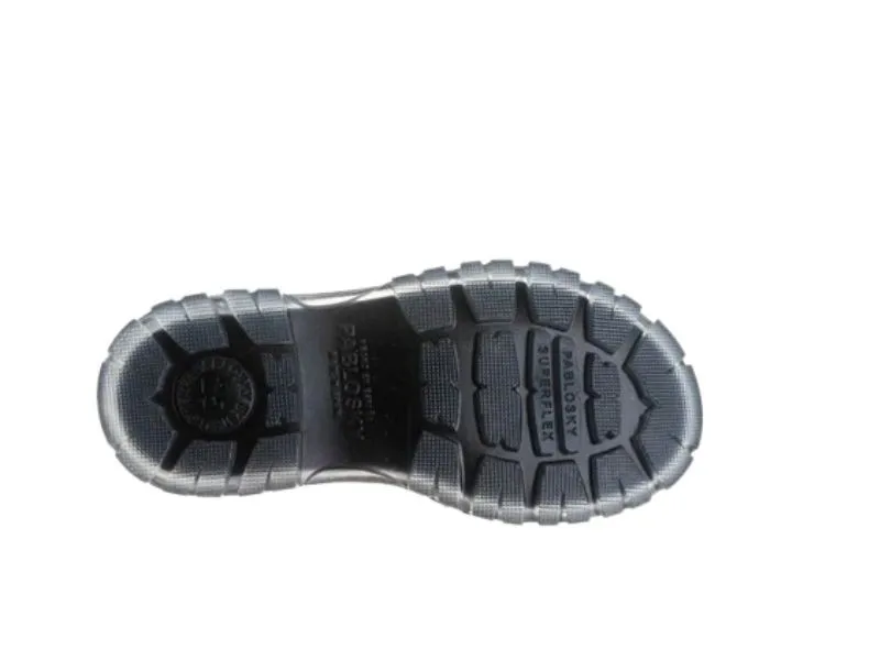 BOTA PARA NIÑA CON CORDÓN Y CREMALLERA PABLOSKY AZUL CHAROL 434229