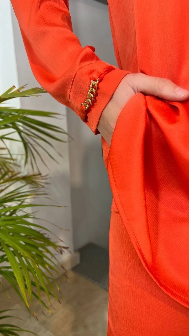 Camisa + Pantalón  Gold Orange Cadena Manga