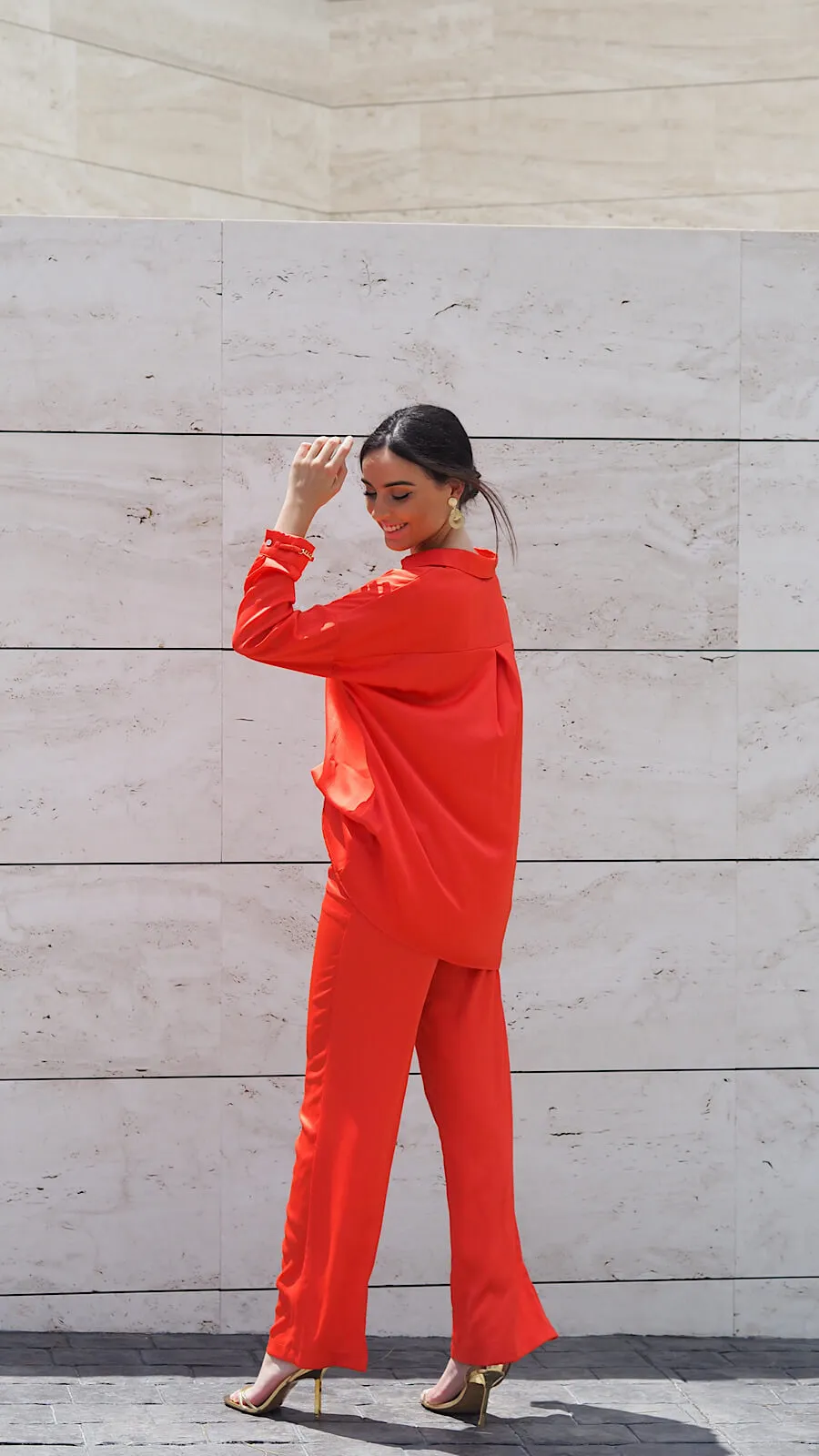 Camisa + Pantalón  Gold Orange Cadena Manga