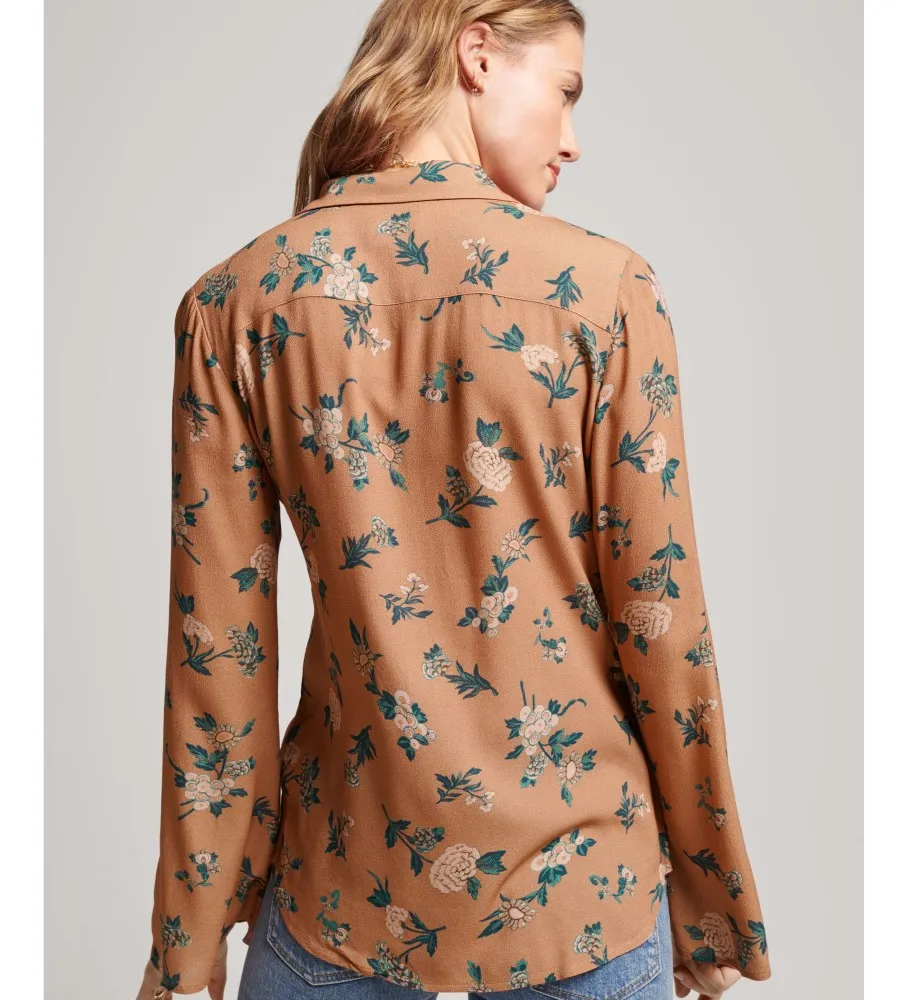 Camisa Studios de los setenta marrón