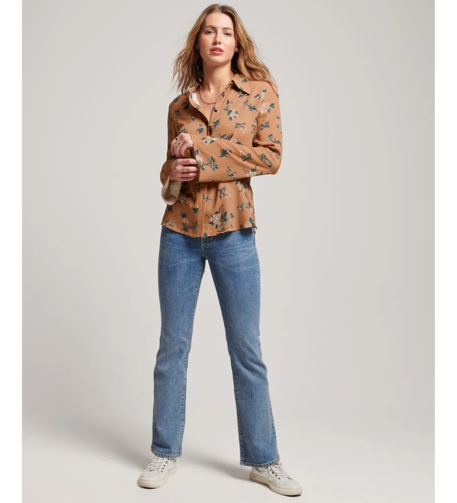 Camisa Studios de los setenta marrón