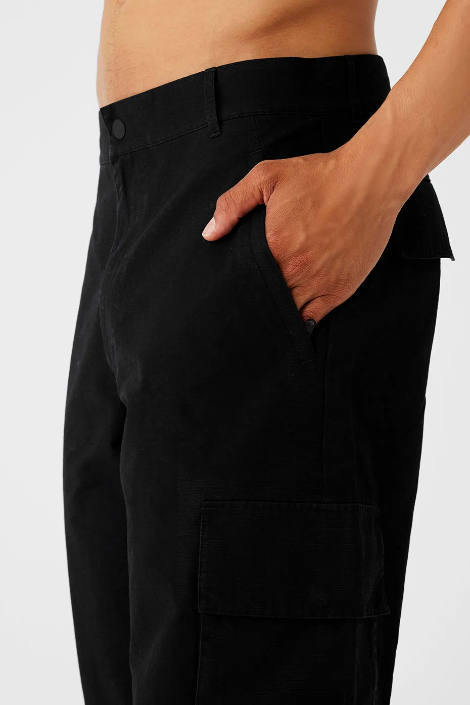 CARGO RIPSTOP TROUSER  BLACK