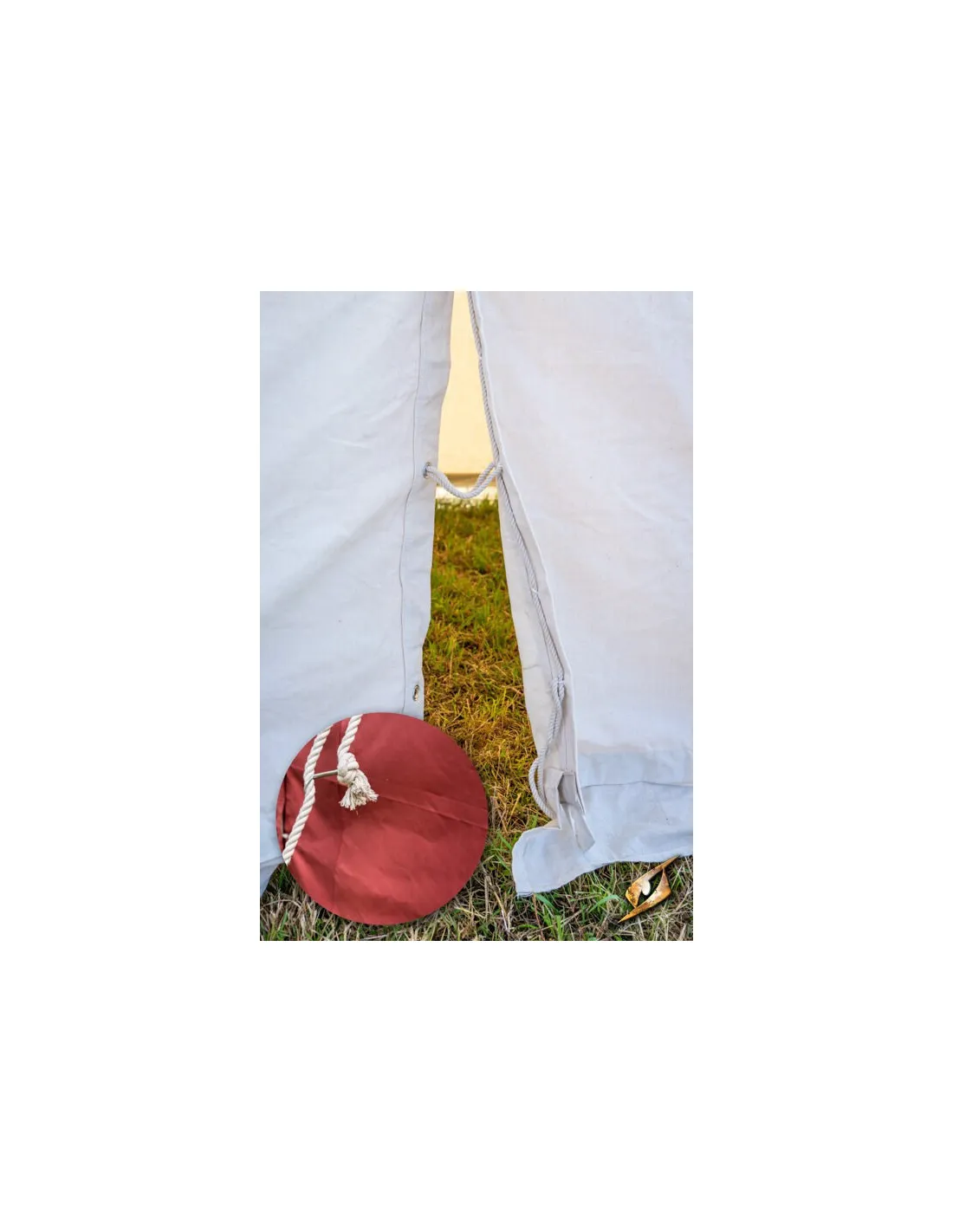 Carpa medieval roja para intrépidos guerreros, 3 x 5 mts.