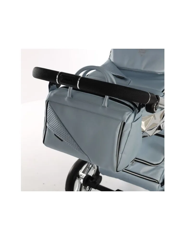 CARRO TRIO JUNAMA FLUO LINE CELESTE/PLATA EXC