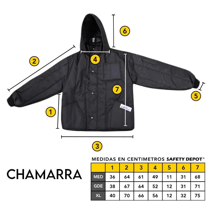 Chamarra para cámara de refrigeración marca LICA