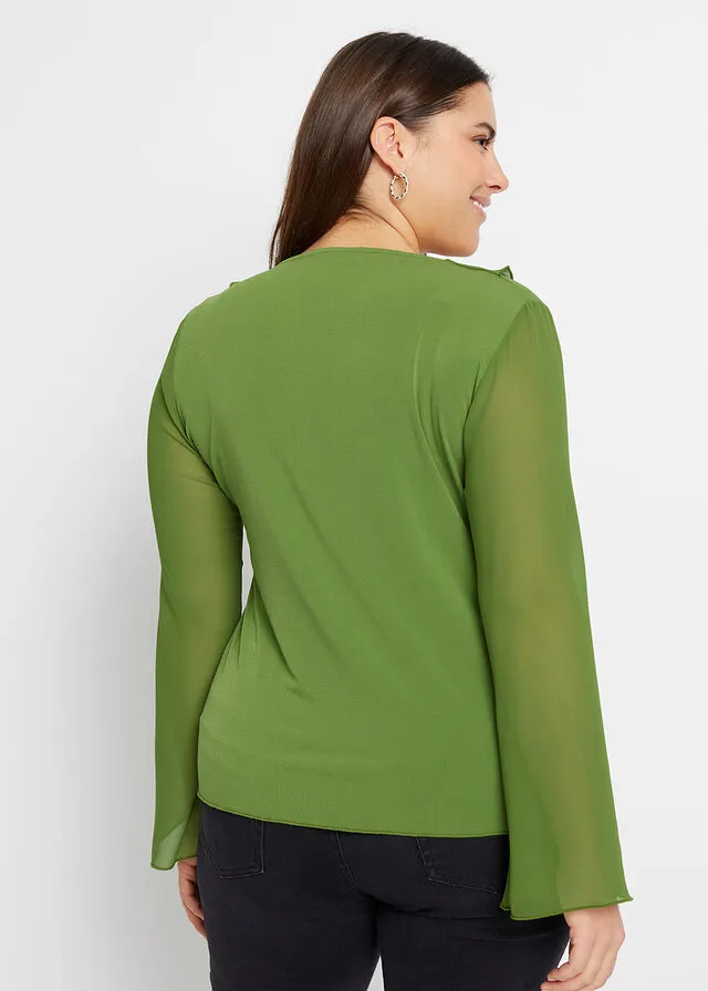 Chaqueta camisera Verde claro