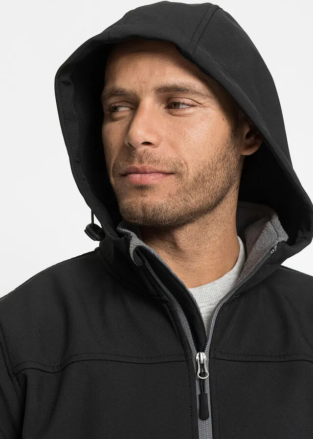 Chaqueta de tejido Softshell Negro