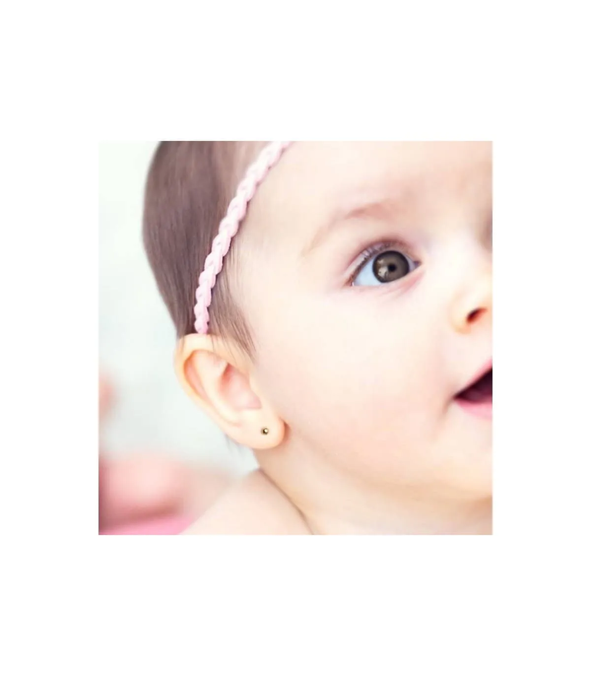 Clous d'oreilles or jaune Emma 4 mm 18 Carats