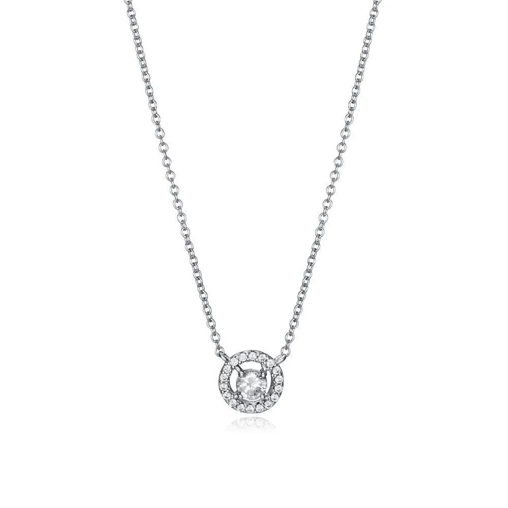 Colgante Viceroy Jewels de plata de ley disco con circonitas
