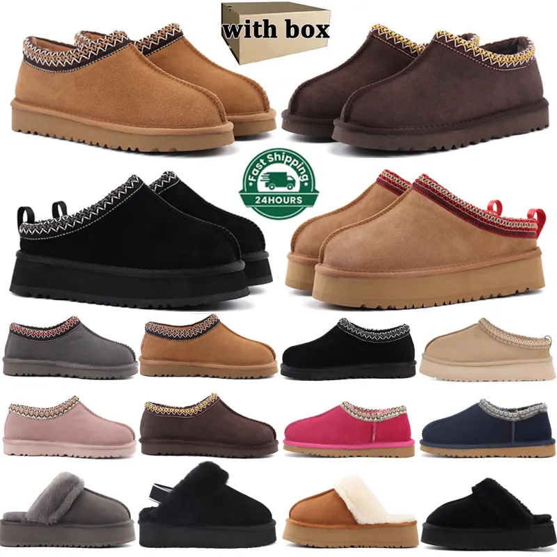 Con caja Tazz Botas para mujer Zapatillas Tasman Australia Castaño Negro Ultra Mini bota con plataforma Zapatos Gamuza Confort s