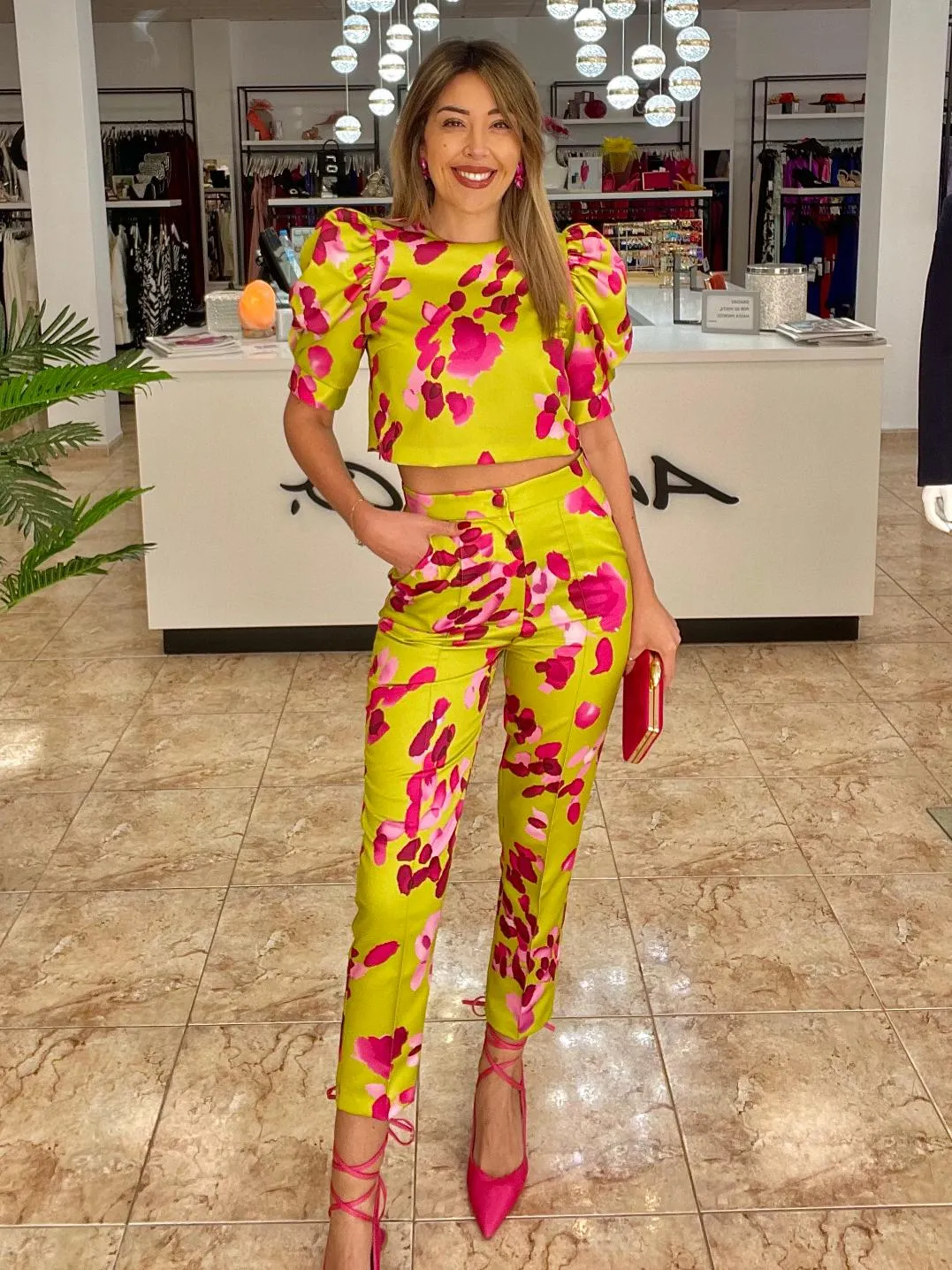 Conjunto top y pantalón