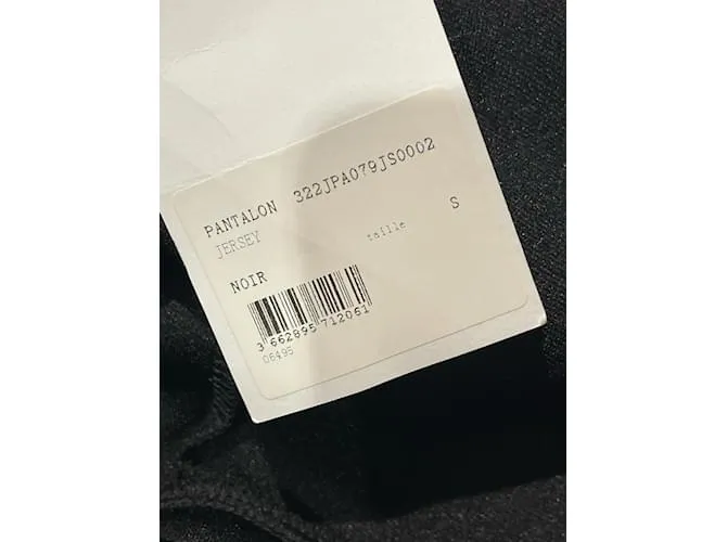 COURREGES Pantalón T.Poliéster Internacional S Negro 