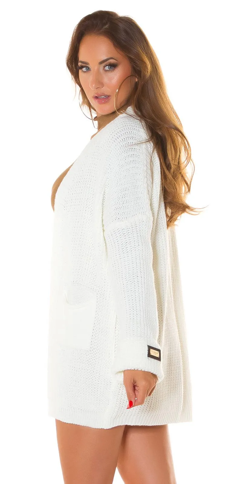 Cárdigan de moda blanco