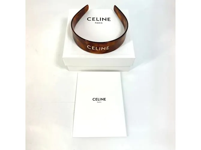 Céline Celine 46Y376CEA Banda para el Cabello Castaño 