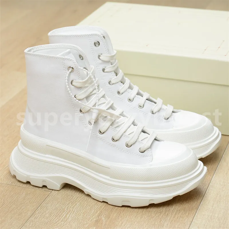 Diseñador de lujo Tread Slick Boot magnolia lona roja triple negro blanco mujer Zapatillas de deporte al aire libre Zapatillas d