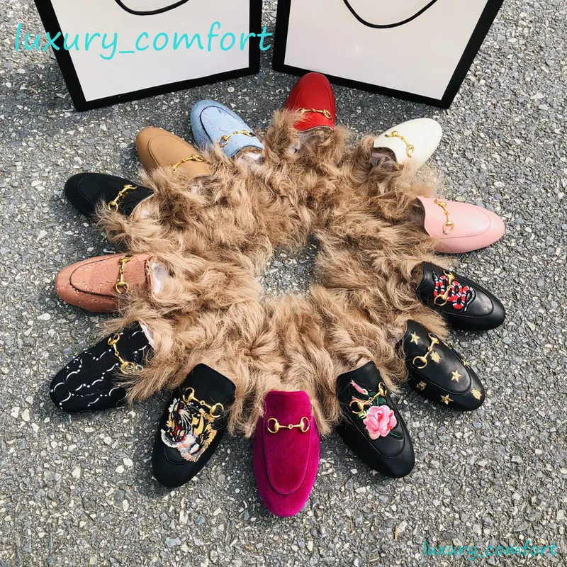 DISEñADOR FORRADO DE PIEL DIAPOSITIVAS MULAS MUJER ZAPATILLAS ZAPATOS MOCASíN 100% CUERO REAL LUJO TAMAñO 3442 DISEñADOR ZAPATO