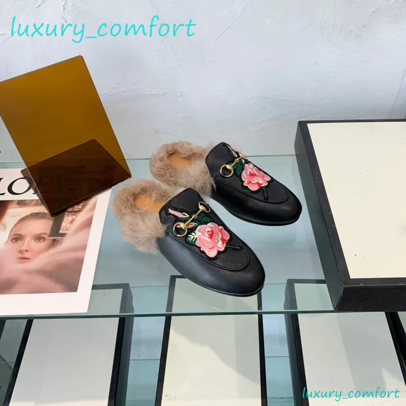 DISEñADOR FORRADO DE PIEL DIAPOSITIVAS MULAS MUJER ZAPATILLAS ZAPATOS MOCASíN 100% CUERO REAL LUJO TAMAñO 3442 DISEñADOR ZAPATO