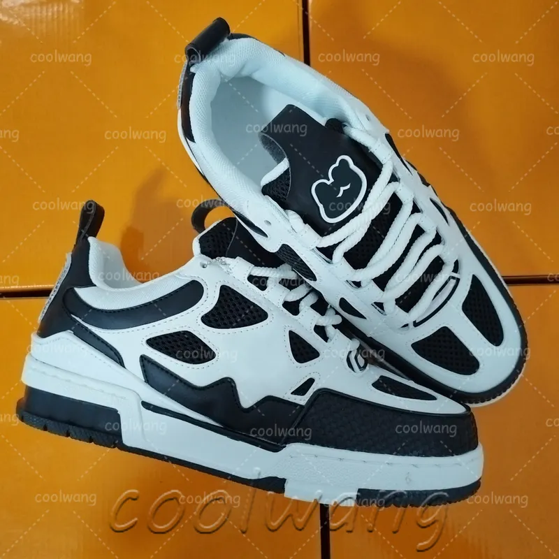 Diseñador zapatos de skate zapatillas de deporte en relieve para mujer zapatillas de malla plata plataforma zapatos casuales zap