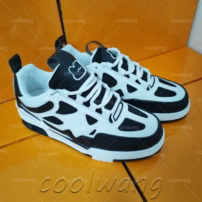 Diseñador zapatos de skate zapatillas de deporte en relieve para mujer zapatillas de malla plata plataforma zapatos casuales zap