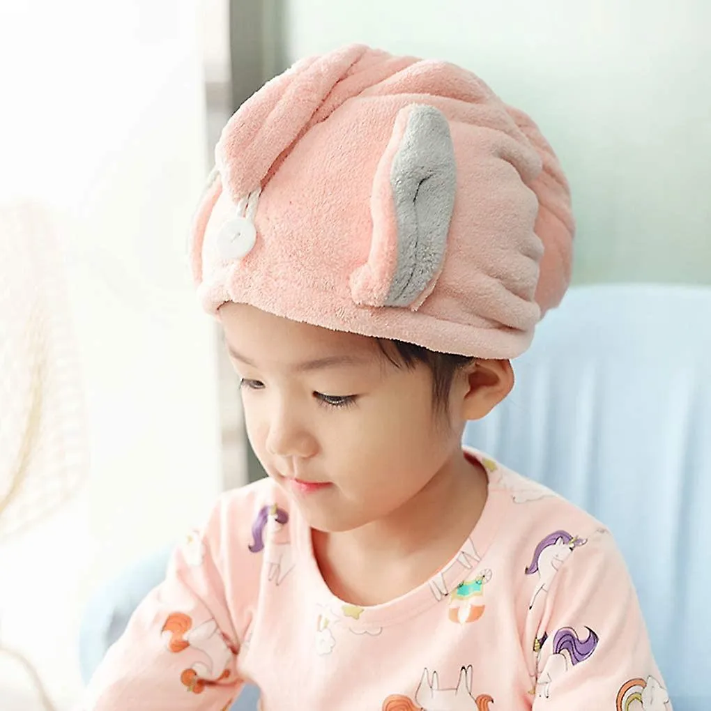 Funny Hair Drying Towel Kids Head Towel Polyester Microfiber Headscarf Drying Cap Hair Turban Soft Quick Dry Hair Towel