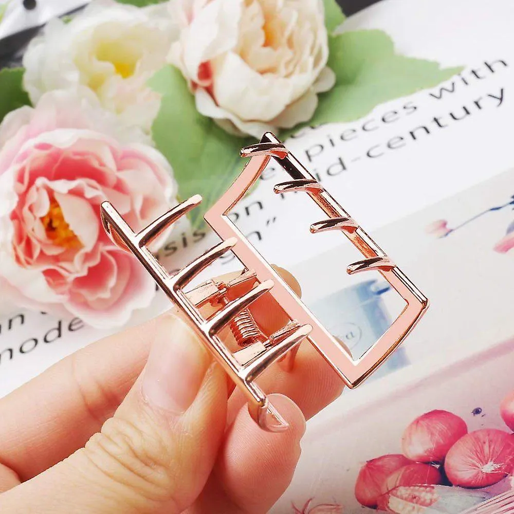 HAIR CLAW 2 PCS CLAW CLIPS HAIR CLAWS METAL GOLDEN NONSLIP 2 PCS.