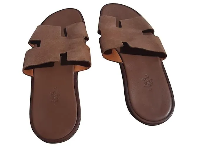 Hermès Sandalias de hombre Arena 