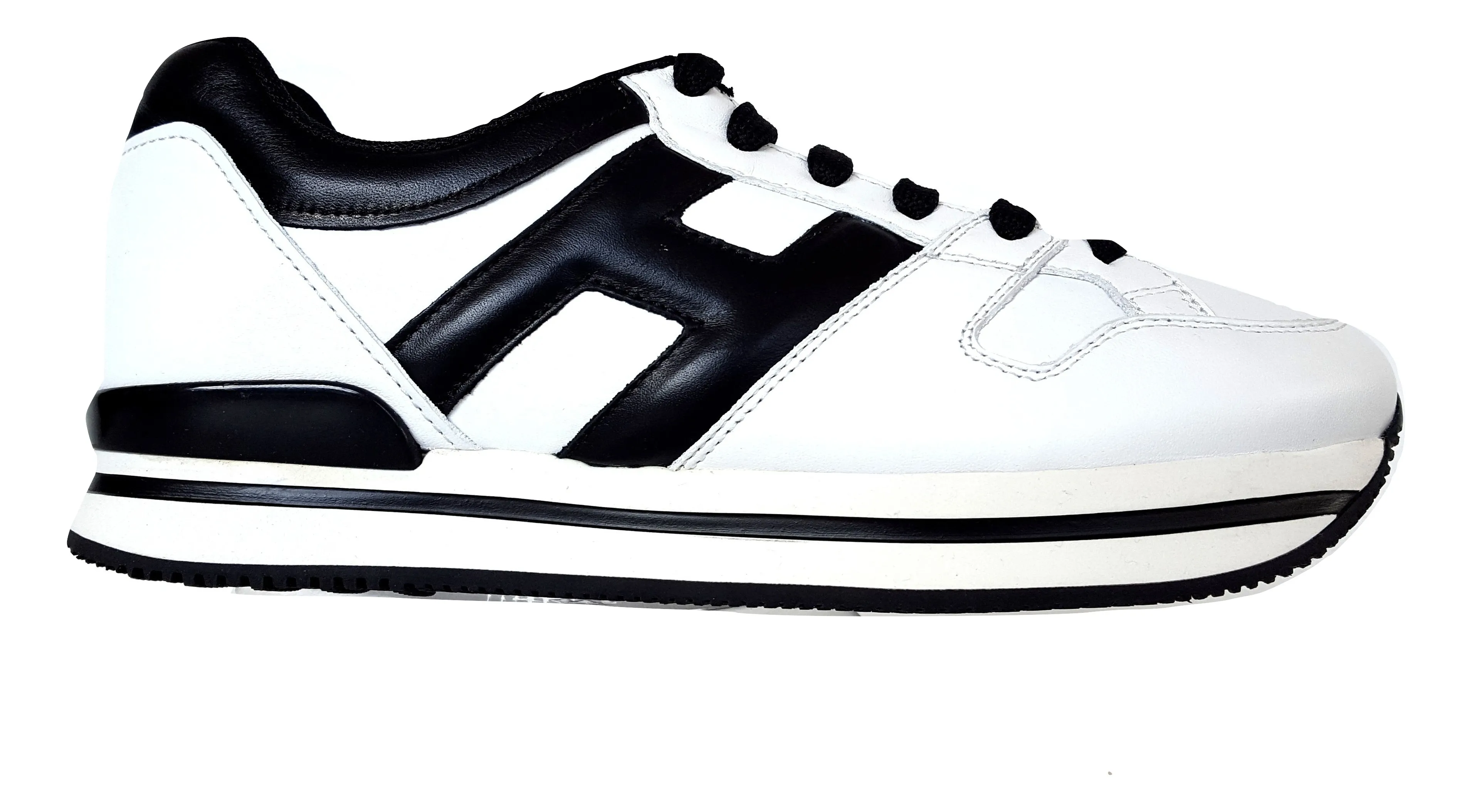Hogan zapatos de mujer zapatillas H222 con cordones H grande HXW2220T548HQK0001