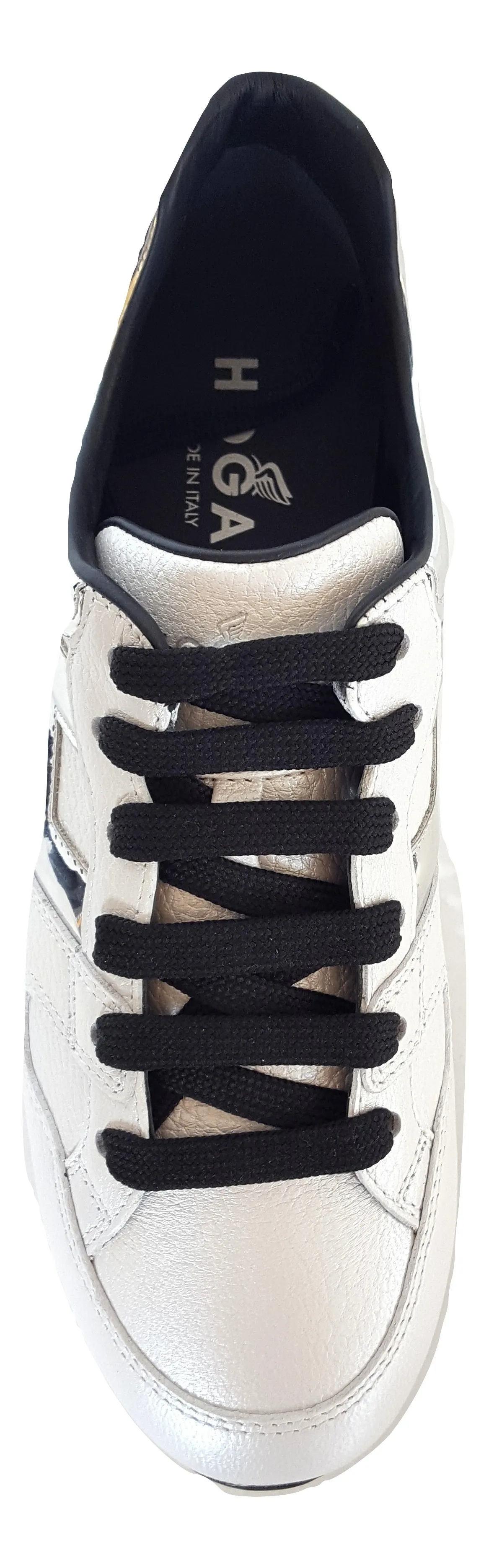 Hogan zapatos de mujer zapatillas H222 con cordones H grande HXW2220T548HQK0001