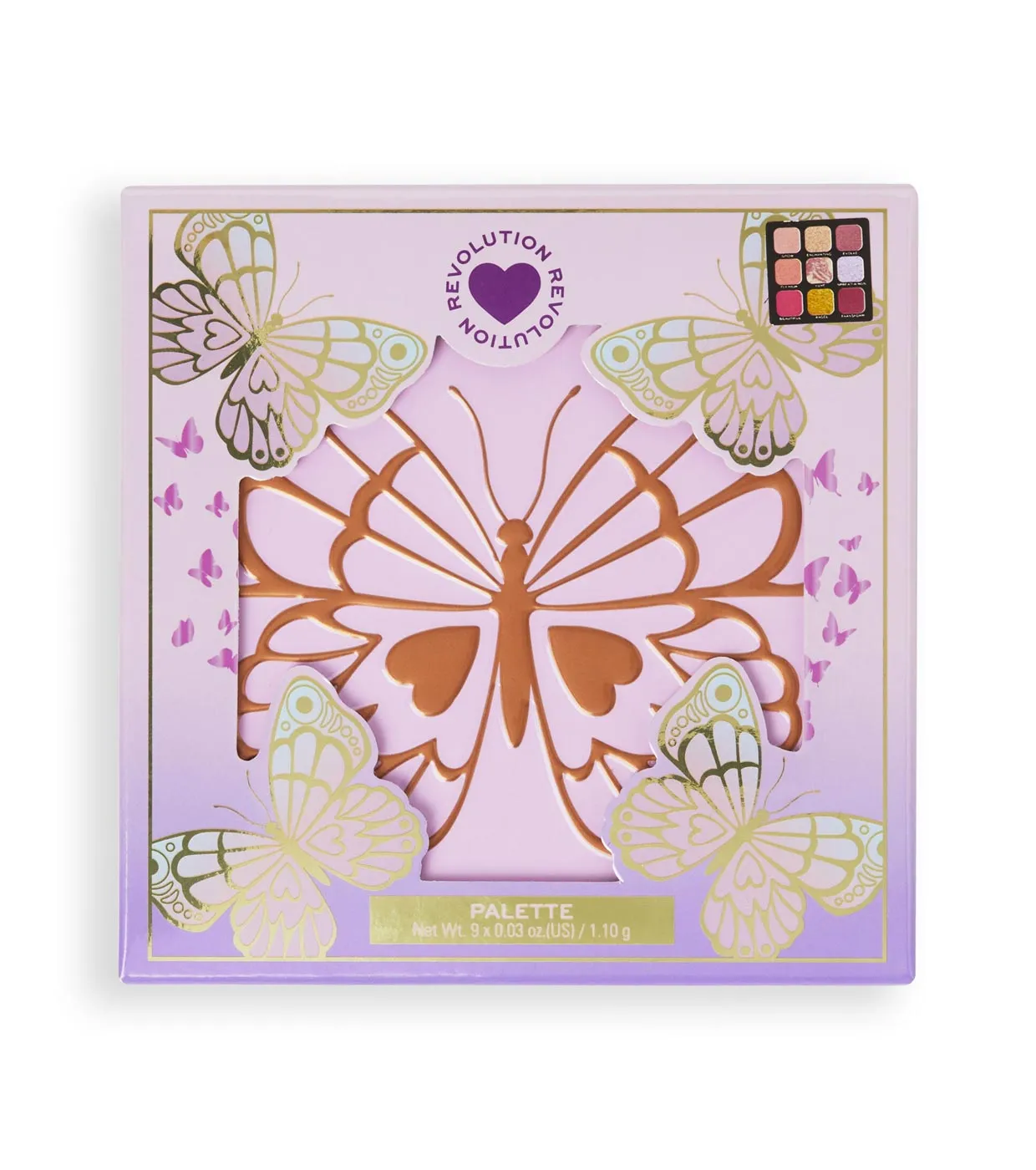 I HEART REVOLUTION  *BUTTERFLY*  PALETA DE SOMBRAS WONDERLAND