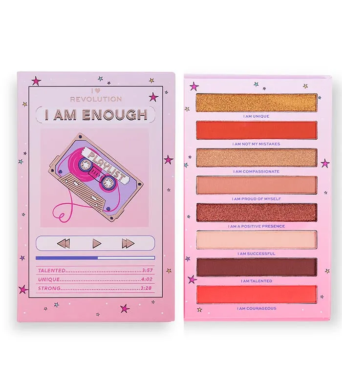 I HEART REVOLUTION  PALETA DE SOMBRAS AFFIRMATION BOOK  I AM ENOUGH