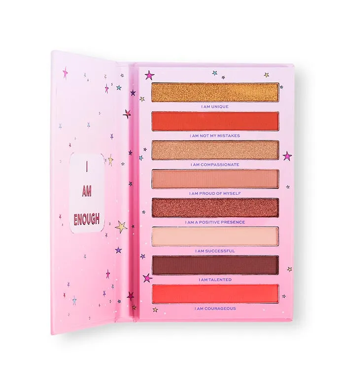 I HEART REVOLUTION  PALETA DE SOMBRAS AFFIRMATION BOOK  I AM ENOUGH