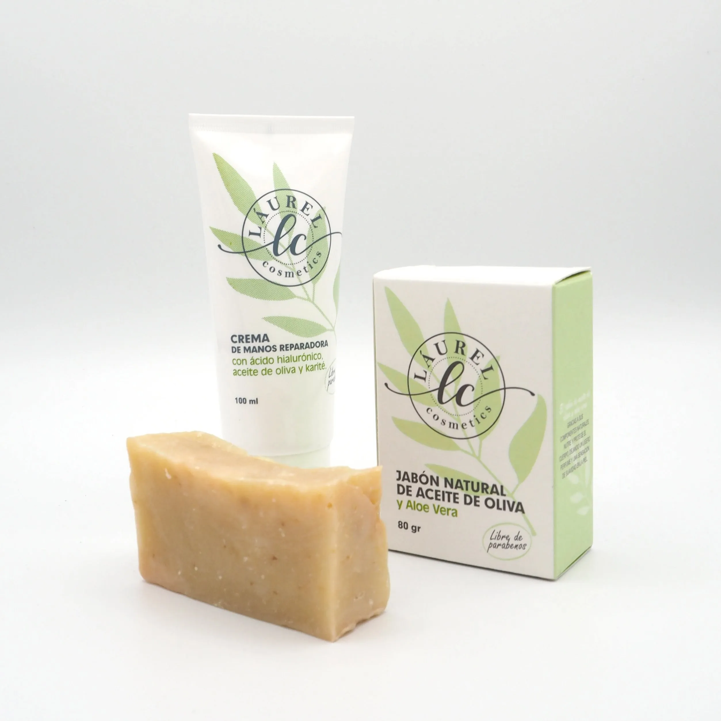 Jabón Artesano Natural | Aceite de Oliva & Aloe Vera 80gr